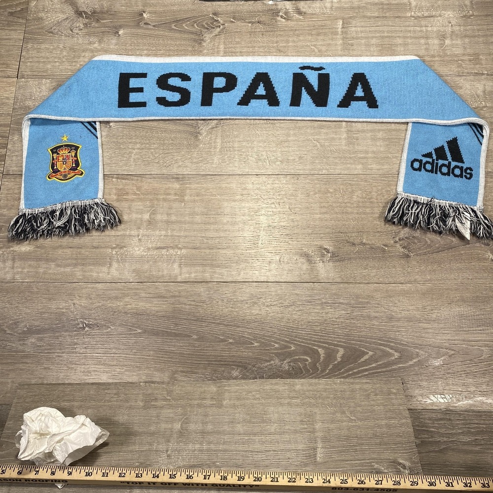 Spain Scarf Campeones De Europa 1964 2008 Blue Soccer Football‎ Adidas España - Picture 6 of 6